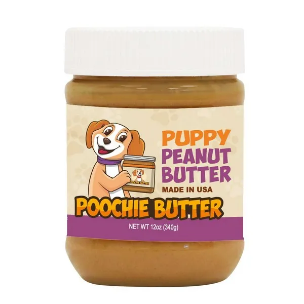 1ea 12 oz. Poochie Butter Puppy Jar - Treats